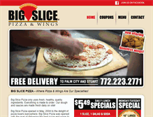 Tablet Screenshot of bigslicepizza.com
